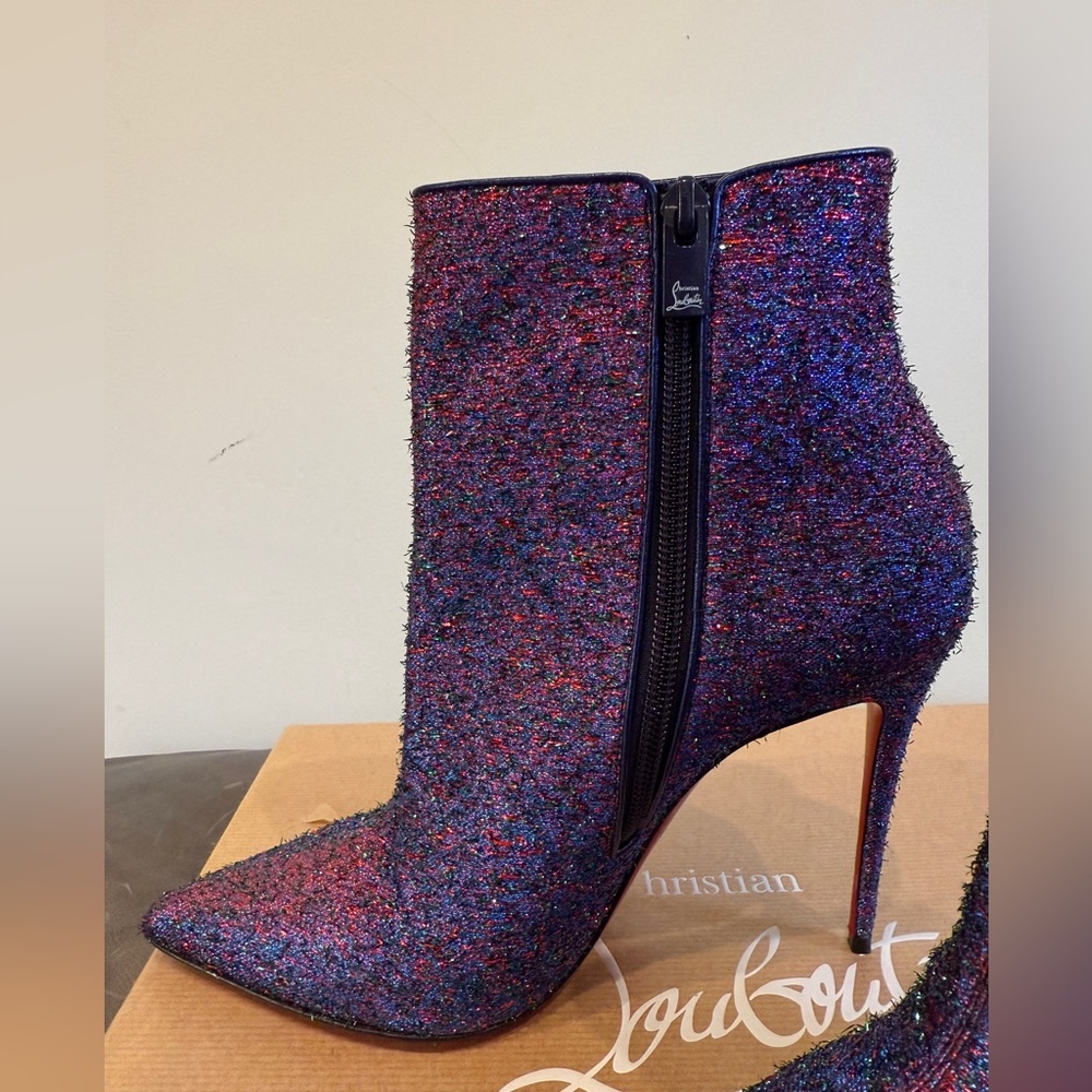 Christian Louboutin So Kate Starlight Lurex Booties, 39.5 - Picture 3 of 12